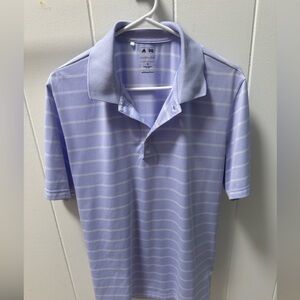 Adidas Men’s Lavender Striped Golf Polo